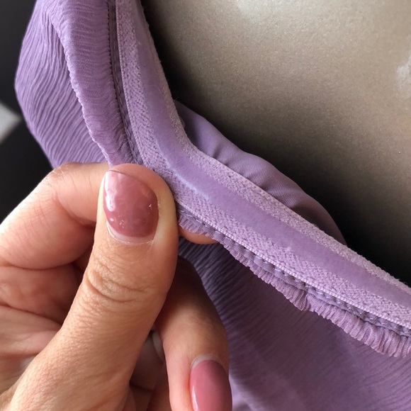 J Crew Lavender Silk Strapless Dress. - Picture 6 of 9